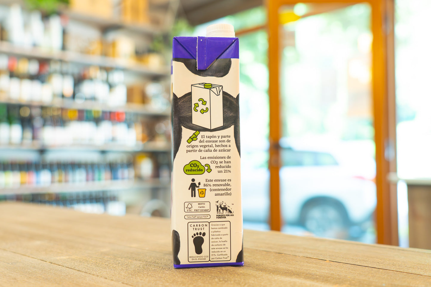 Leche semidesnatada sin lactosa Frisona Bio