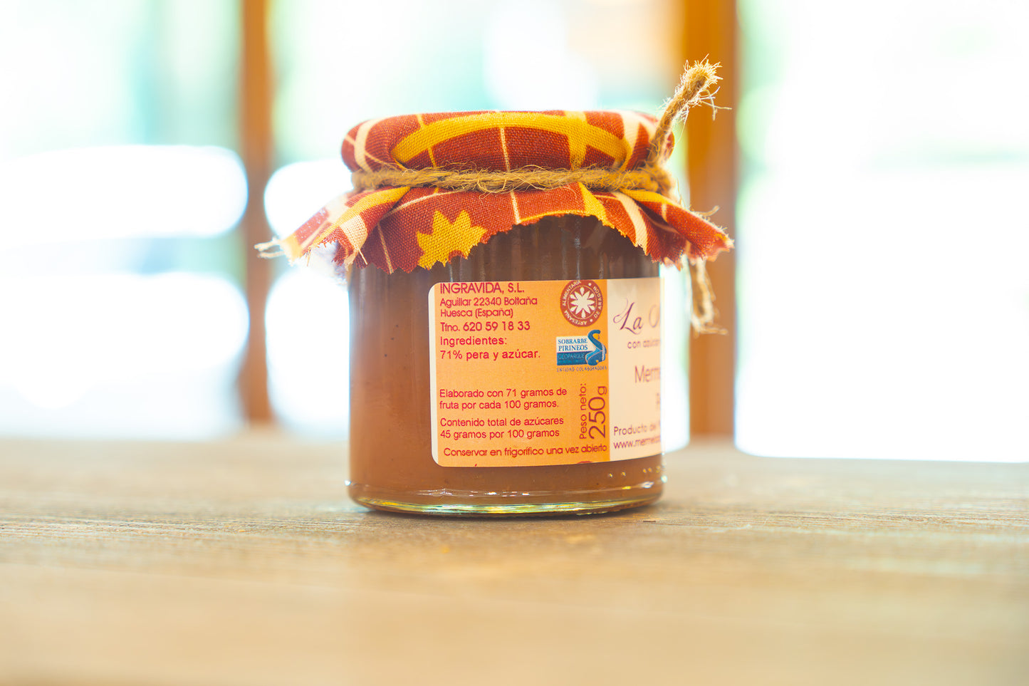 Mermelada de pera integral La Marmita