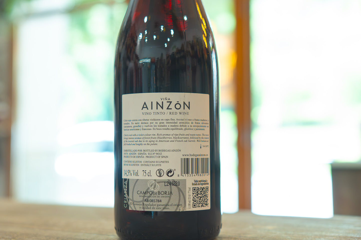 Vino tinto Ainzón Campo de Borja