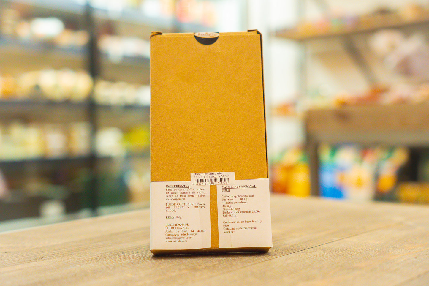 Chocolate con trufa negra Setrufma