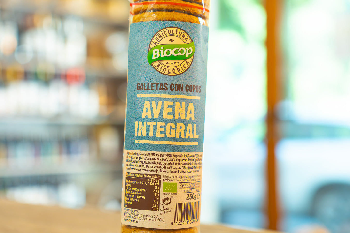 Galletas con copos de avena integral Biocop