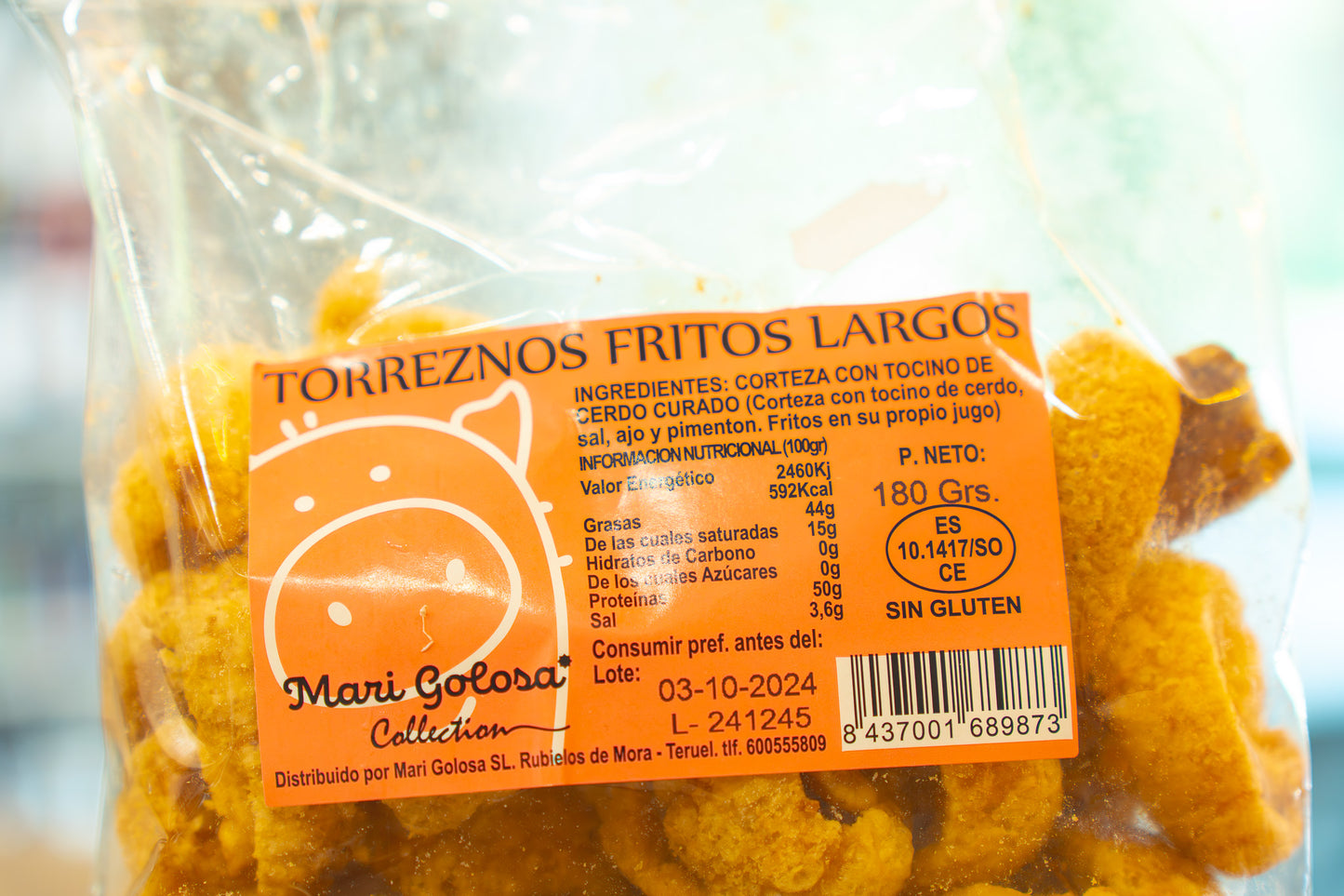 Torreznos fritos largos Mari Golosa