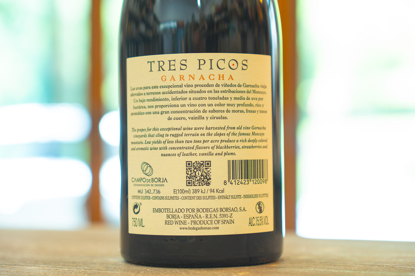 Vino tinto Tres Picos Borsao