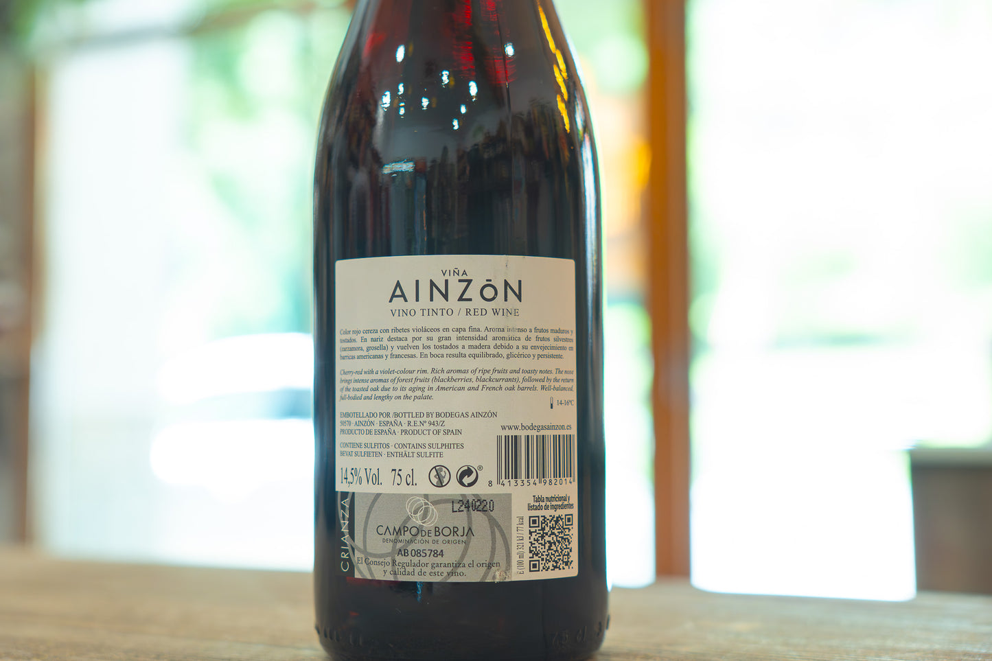 Vino tinto Ainzón Campo de Borja