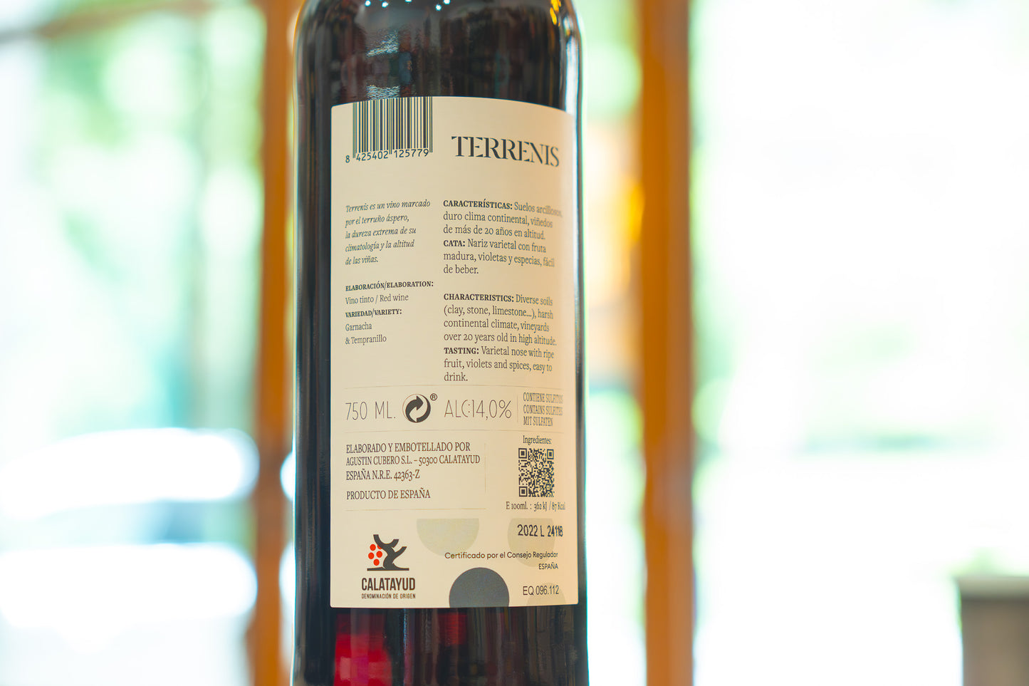 Vino tinto Terrenis Calatayud