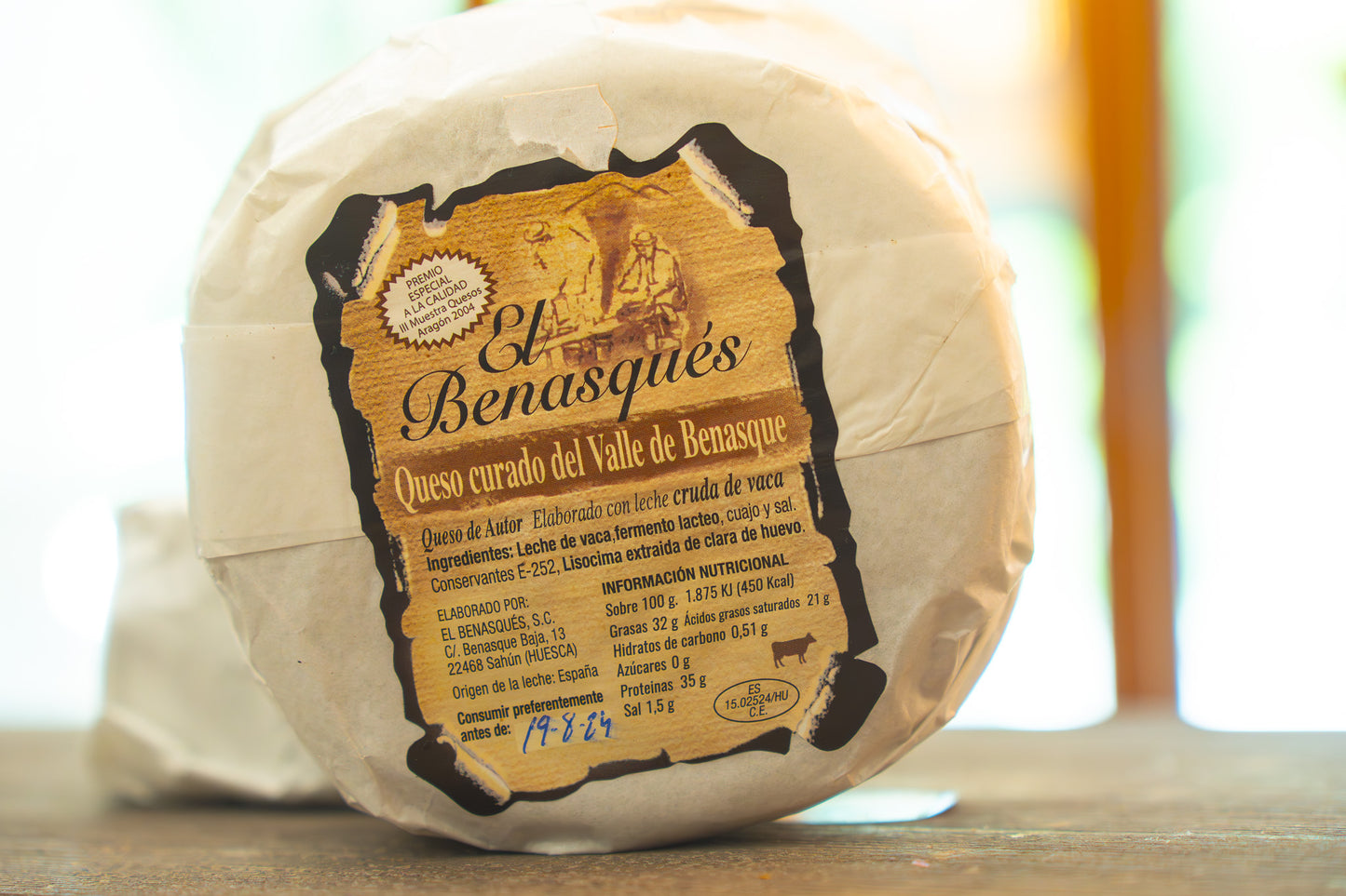 Queso curado de vaca El Benasqués