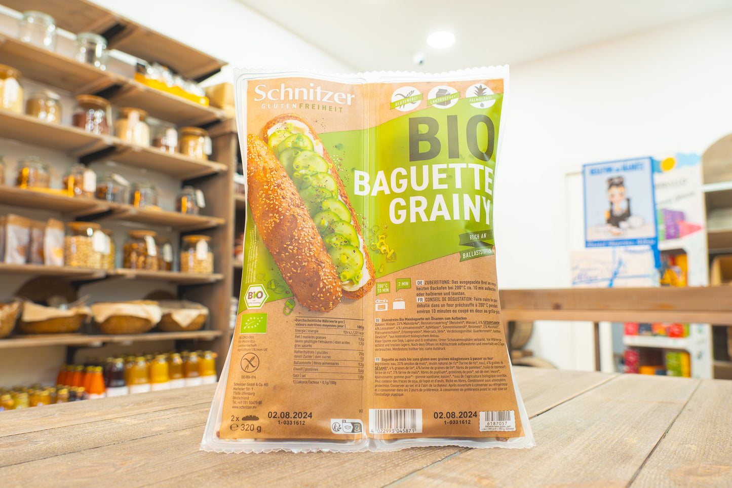 Pan Baguette Grainy sin gluten Schnitzer