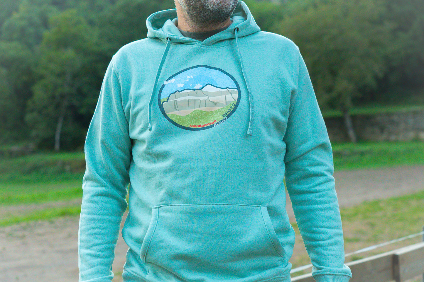 Sudadera Mondarruego verde agua