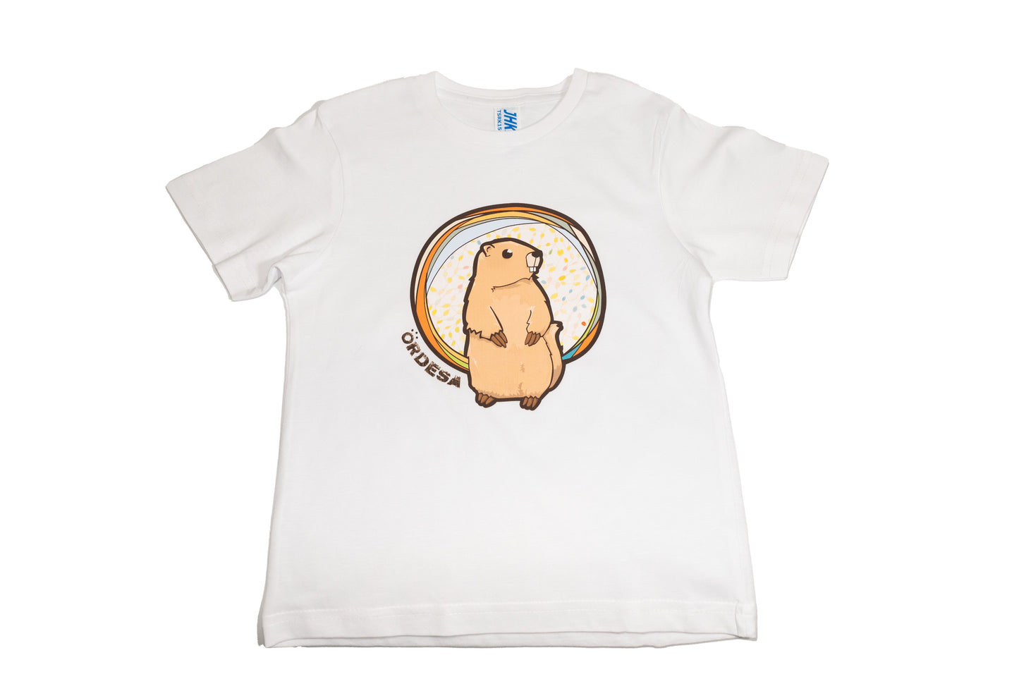 Camiseta marmota blanca